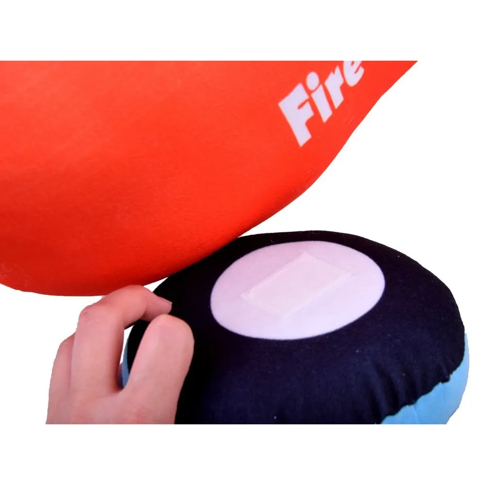 Widok z boku na konstrukcję fotelika pufy dla maluszka