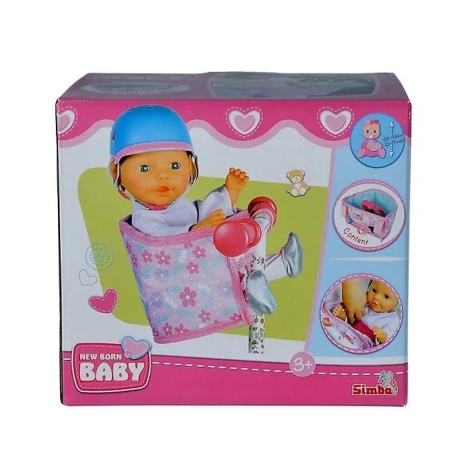 fotelik rowerowy New Born Baby do przewożenia lalek na rowerze dziecięcym