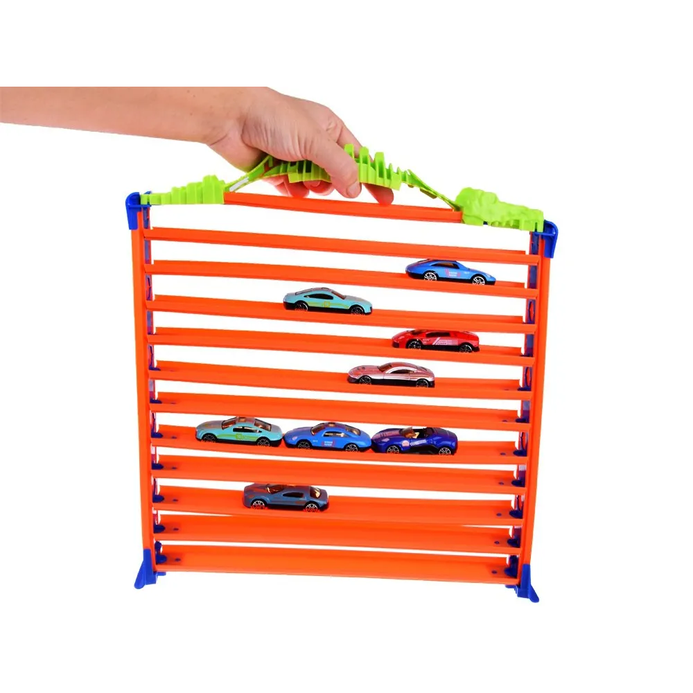 zestaw elementów do budowy garażu lub toru wyścigowego