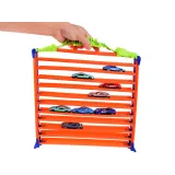 zestaw elementów do budowy garażu lub toru wyścigowego