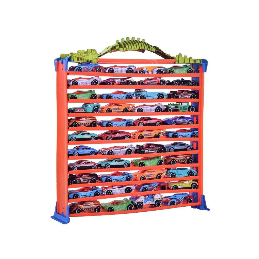 kolorowe pudełko zestawu garaż parking dla autek