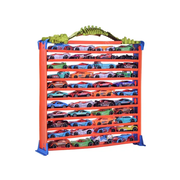 kolorowe pudełko zestawu garaż parking dla autek