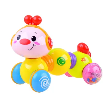 widok na ruchomą głowę gąsieniczki obracaną w prawo i lewo