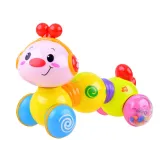 widok na ruchomą głowę gąsieniczki obracaną w prawo i lewo