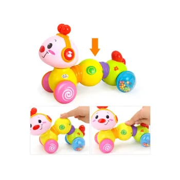 zdjęcie gąsieniczki z efektem rozciągania i kurczenia