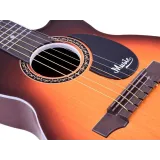 Widok całej gitary dziecięcej 6 strunowej