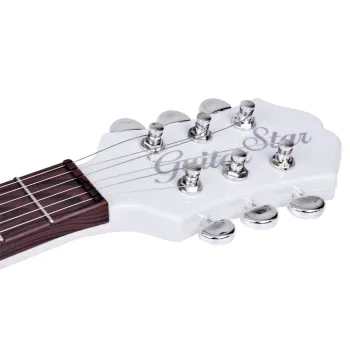 zbliżenie na regulowany pasek do dziecięcej gitary elektrycznej