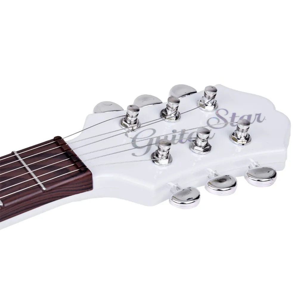 zbliżenie na regulowany pasek do dziecięcej gitary elektrycznej