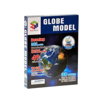 GLOBUS 3D PRZESTRZENNE Puzzle 49 elementów puzzle kula ziemska ZA0936