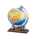 kolorowe puzzle tworzące mapę świata na globusie