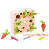 Kolorowa drewniana podstawka z różnymi warzywami