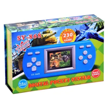 zestaw konsoli zapakowany w kolorowe pudełko