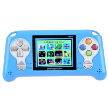 Zbliżenie na ergonomiczną klawiaturę konsoli gierka 70 gier