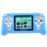 Zbliżenie na ergonomiczną klawiaturę konsoli gierka 70 gier