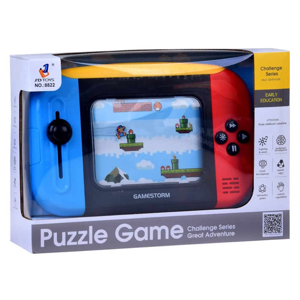 kartonowe opakowanie z okienkiem prezentujące konsolę gr0677