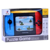 kartonowe opakowanie z okienkiem prezentujące konsolę gr0677