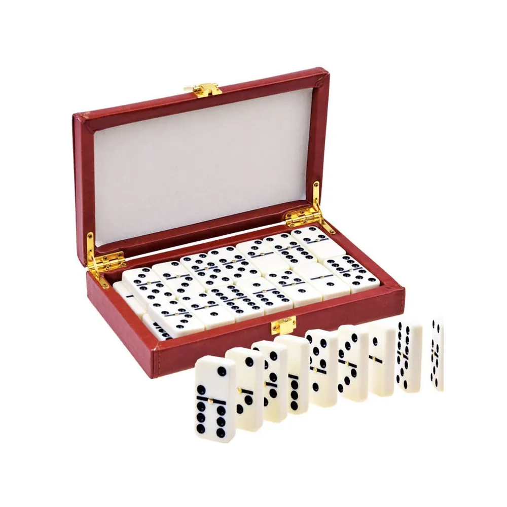 domino w eleganckim pudełku obitym eko skórą