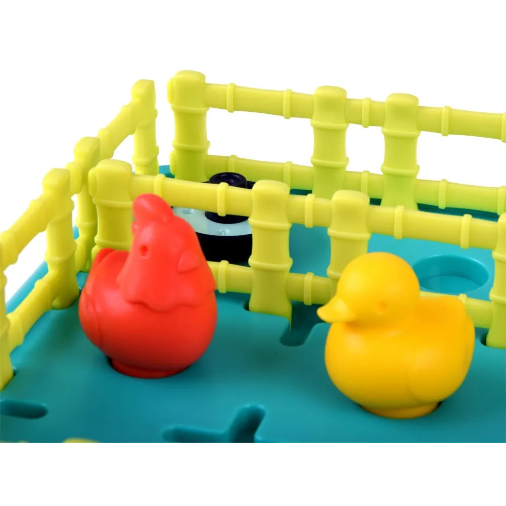 Różnorodne elementy gry Wesoła farma na białym tle