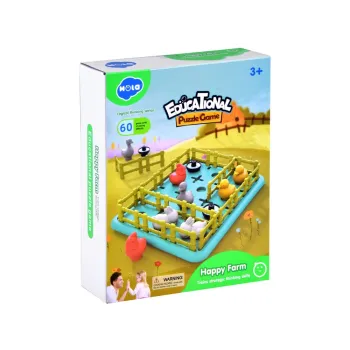 Kolorowa plansza i akcesoria Wesoła farma ułożone gotowe do gry