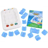 zbliżenie na elementy labiryntu i pingwinki na planszy