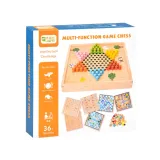 zbliżenie na szachy arena z ilustracjami zwierząt na planszy