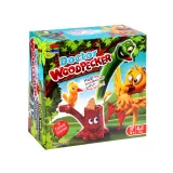 Dwa miejsca do gry z postacią dzięcioła ustawioną do uderzenia