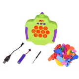 Zbliżenie na konsolę do gry balonowej z przyciskami