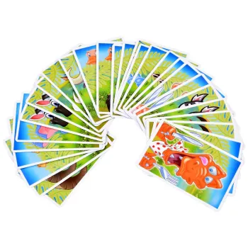 karty do gry używane w rozgrywce głodny krokodyl i żabki