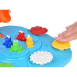 ręka gracza w trakcie ratowania żabki przed krokodylem