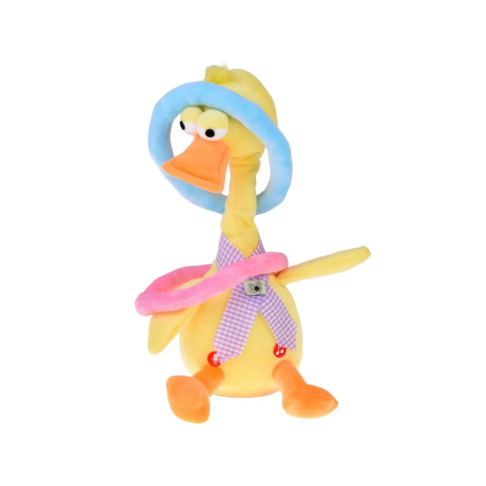 Detal ruchomej szyi świecącej kaczki z gry zręcznościowej