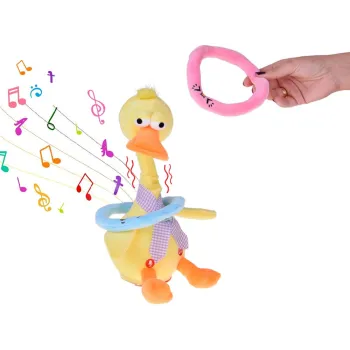 Przyciski sterujące na interaktywnej kaczce do nagrywania komunikatów