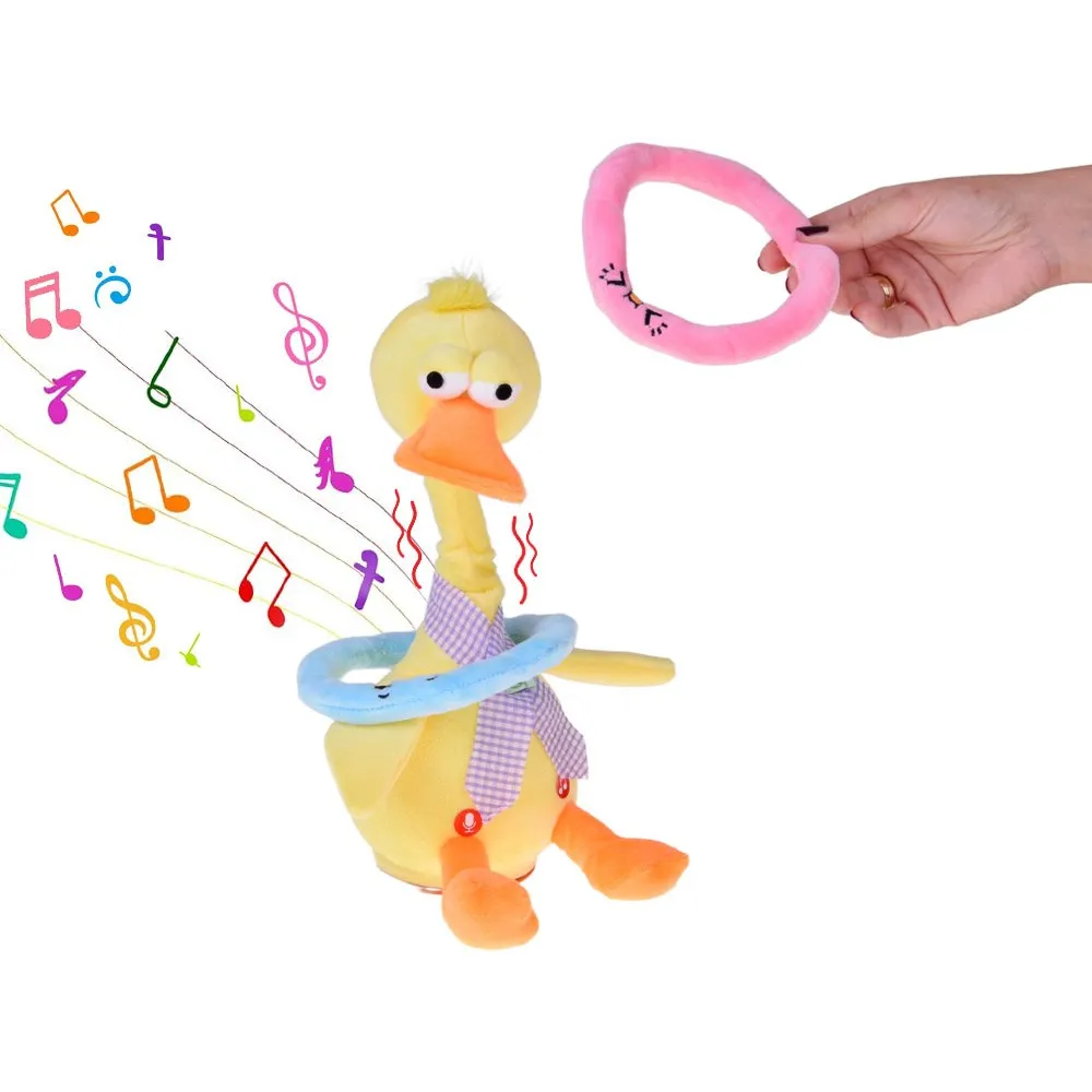 Przyciski sterujące na interaktywnej kaczce do nagrywania komunikatów