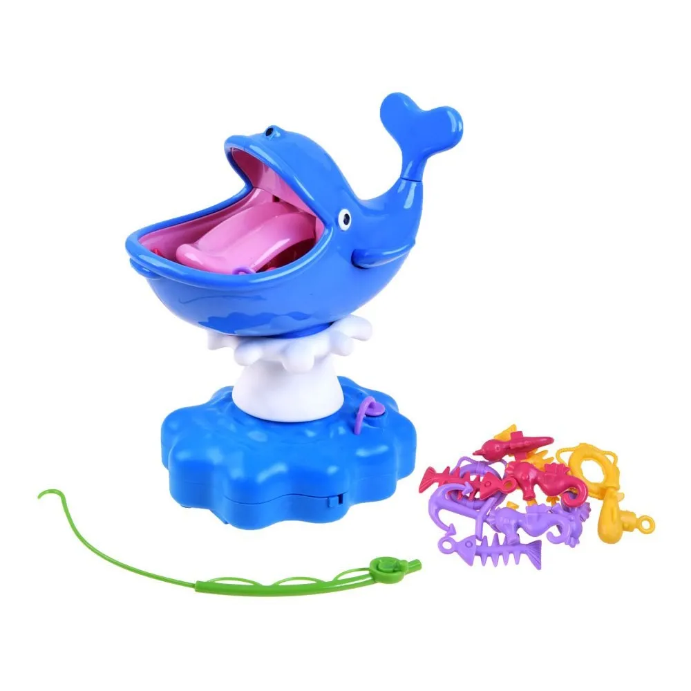 wszystkie elementy gry wodny wieloryb ułożone koło siebie