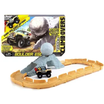 hasbro tor tonka boulder escape z pojazdem na tle głównych elementów zestawu