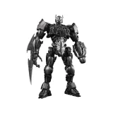 Zbliżenie na głowę i maskę figurki Transformers Scourge