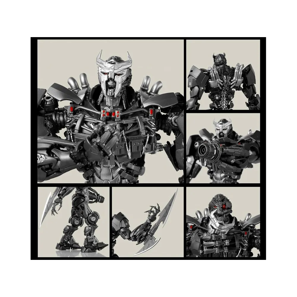 Gotowa figurka Scourge’a ustawiona na tle graficznym