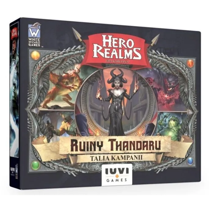 Hero Realms: Ruiny Thandaru – widok pudełka dodatku do gry karcianej
