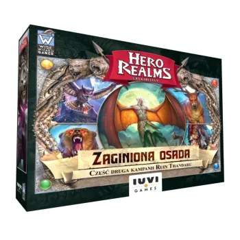 Hero Realms: Zaginiona Osada IUVI Games – opakowanie dodatku do gry planszowej