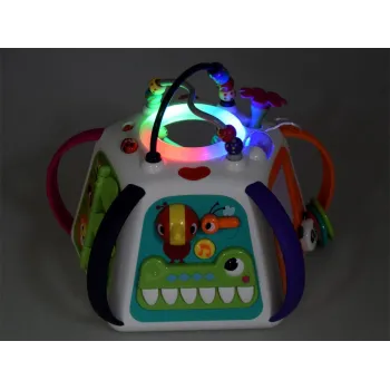 widok ruchomych animacji z kolorowymi kwadracikami