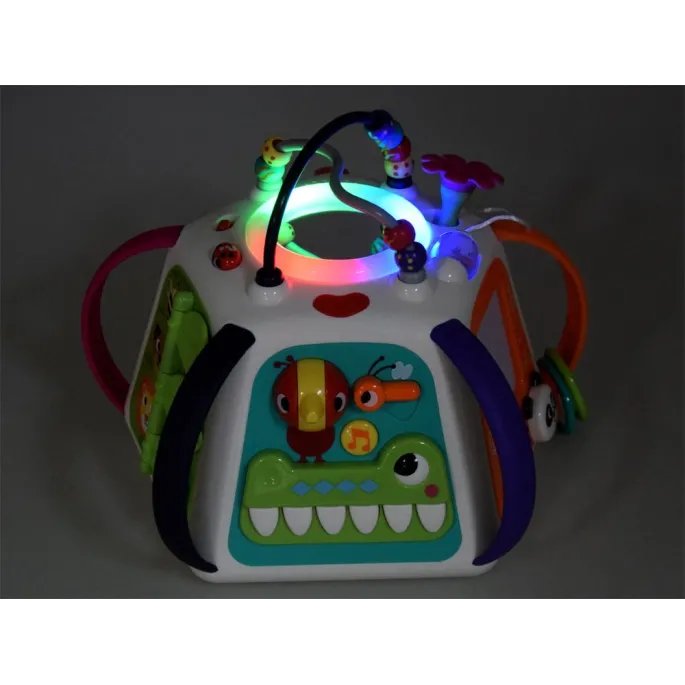 widok ruchomych animacji z kolorowymi kwadracikami