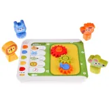 klocki oraz zębatki jako akcesoria do panelu edukacyjnego