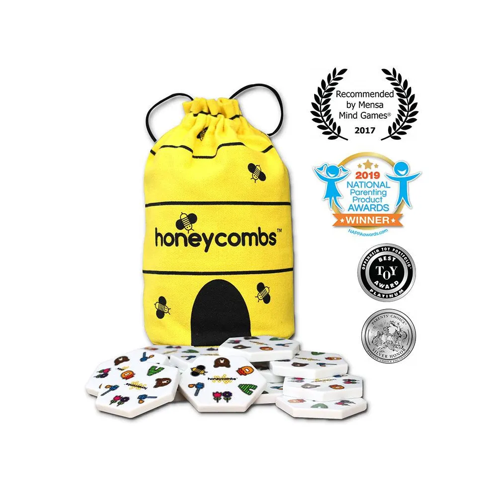Gra planszowa Honeycombs PIATNIK z kolorowymi żetonami w kształcie plastra miodu