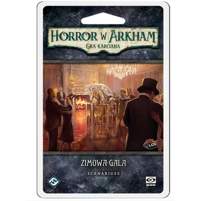 Zbliżenie na opakowanie Horror w Arkham LCG: Zimowa Gala GALAKTA