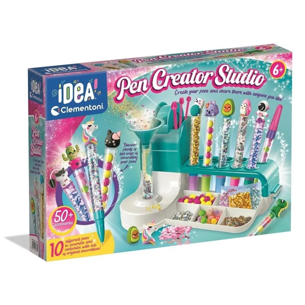 Fabryka długopisów Idea Art z akcesoriami i dekoracjami na blacie