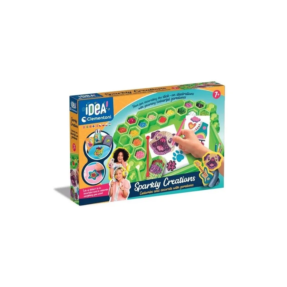 Zestaw Idea Art Laboratorium z kolorowymi kamykami do tworzenia naklejek 3D