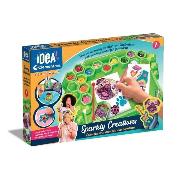 Zestaw Idea Art Laboratorium z kolorowymi kamykami do tworzenia naklejek 3D