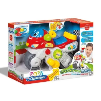 Kolorowy elektroniczny motorek edukacyjny z centrum aktywności dla dzieci
