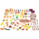 zestaw naczyń i sztućców do kuchni dziecięcej