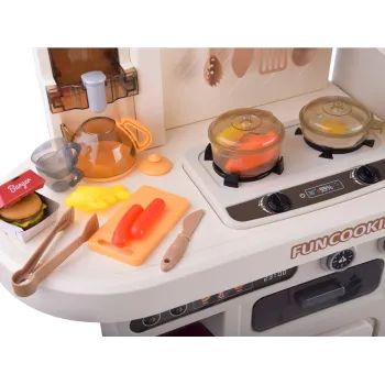 składanie warstwowego burgera i kanapki z elementów zestawu