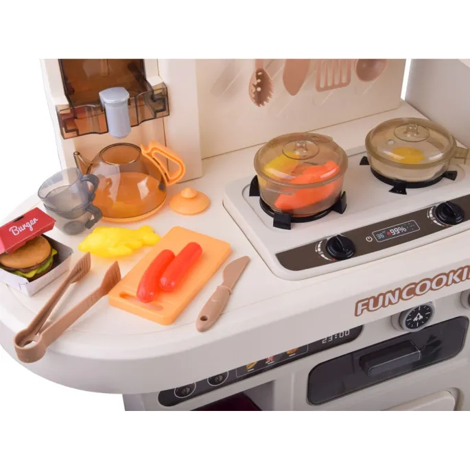 składanie warstwowego burgera i kanapki z elementów zestawu